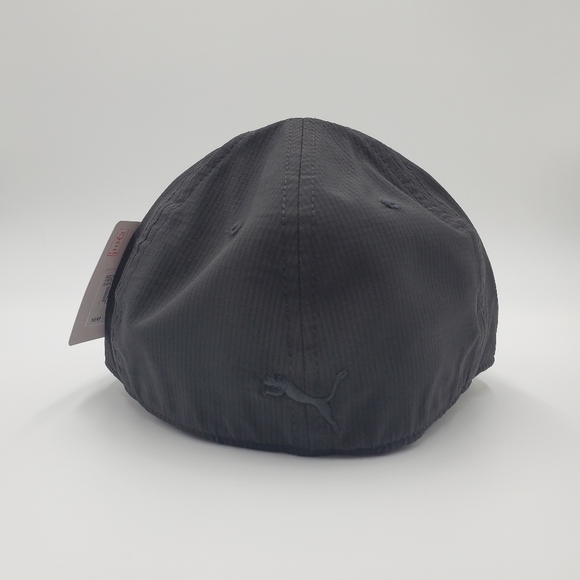 PUMA Men's Dillon Stretch Fit Adult Baseball Cap Hat Black Silver - Picture 6 of 7